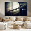 Framed Saturn Wall Art Canvas Print