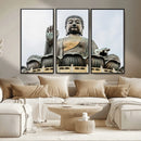 Buddha Statue Wall Art Canvas Print