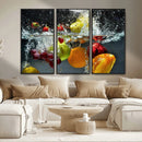 Kithen Vegetables World Wall Art Canvas Print