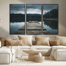 Wooden Bridge Near Lake Wall Art Canvas Print by MyGreatCanvas | Canvas Wall Art Prints | Photo Prints & Wall Decor
