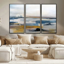 Abstract Landscape Wall Art Canvas | 3 Panel Modern Blue, by MyGreatCanvas | Canvas Wall Art Prints | Photo Prints & Wall Decor