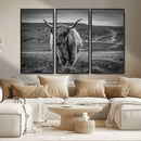 Fluffy Cattle Wall Art Print, Highland Cow Canvas, Framed by MyGreatCanvas | Canvas Wall Art Prints | Photo Prints & Wall Decor