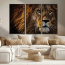 Mighty Lion Wall Art Canvas Print – Majestic Animal Portrait