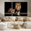 Lion Canvas Wall Art – Majestic Animal Print Artwork for by MyGreatCanvas | Canvas Wall Art Prints | Photo Prints & Wall Decor