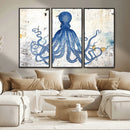 Octopus Canvas Wall Art | Coastal Marine Life Artwork for by MyGreatCanvas | Canvas Wall Art Prints | Photo Prints & Wall Decor