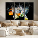 Kitchen Wall Art, Kitchen Fruits Art Canvas Print