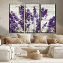 Lavender Canvas Wall Art Flower Print