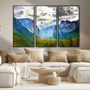 Yosemite Park Half Dome 3 Panel Canvas Print | Large Giclée by MyGreatCanvas | Canvas Wall Art Prints | Photo Prints & Wall Decor