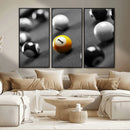 Wall Art Pool Table and Balls Canvas Print by MyGreatCanvas | Canvas Wall Art Prints | Photo Prints & Wall Decor