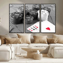 Poker Game Cards Wall Art Canvas, Multi Panel Wall Art by MyGreatCanvas | Canvas Wall Art Prints | Photo Prints & Wall Decor