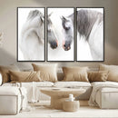 White Horse Wall Art Animal Canvas Print by MyGreatCanvas | Canvas Wall Art Prints | Photo Prints & Wall Decor
