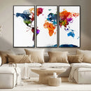 World Map Canvas Print – Detailed Map of the World Wall Art by MyGreatCanvas | Canvas Wall Art Prints | Photo Prints & Wall Decor