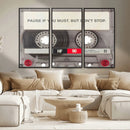 Music Cassette Iconic Wall Art Canvas Print by MyGreatCanvas | Canvas Wall Art Prints | Photo Prints & Wall Decor