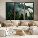 Misty Forest Wall Art Premium Canvas Print a Foggy and by MyGreatCanvas | Canvas Wall Art Prints | Photo Prints & Wall Decor
