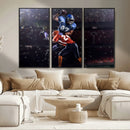 American Football Wall Art Canvas Print, Stadium Sport Wall