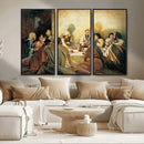 Last Supper Wall Art Canvas Print, Framed Jesus Painting Art