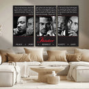 Thinker Quintet Canvas Wall Art – Martin, Obama, Malcolm X,