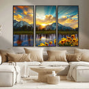 Grand Teton Park Sunrise Wall Art – Vibrant Landscape Canvas by MyGreatCanvas | Canvas Wall Art Prints | Photo Prints & Wall Decor