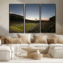 Oregon Ducks Football Team Print - Eugene Autzen Stadium