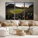 Oregon Stadium Canvas Wall Art - Captivating Game Day Scene