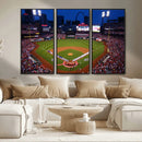 St. Louis Cardinals Baseball Team Print - Busch Stadium Wall by MyGreatCanvas | Canvas Wall Art Prints | Photo Prints & Wall Decor