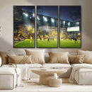 Columbus Crew Stadium Match Triple Canvas Wall Art - Dynamic