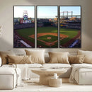 Colorado Rockies Coors Field Wall Art Canvas Print - MLB