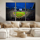 Truist Park Night Game Canvas Art - Atlanta Braves Stadium