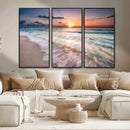 Sunset Beach Wall Art – Soothing Coastal Landscape, Ready to by MyGreatCanvas | Canvas Wall Art Prints | Photo Prints & Wall Decor