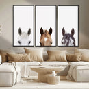 Horse Prints Set, Set of 3 Horse Wall Art, Horses Portraits, by MyGreatCanvas | Canvas Wall Art Prints | Photo Prints & Wall Decor