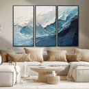 Ocean Wave Canvas Wall Art Print – Coastal Living Room Large