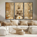 Buddha Wall Art Canvas Print, Buddha Meditation Room Decor,