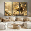 Golden Buddha Wall Art | Yoga Room Decor and Meditation Room by MyGreatCanvas | Canvas Wall Art Prints | Photo Prints & Wall Decor