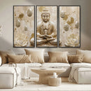 Serene Buddha Wall Art | Yoga Room Decor and Meditation Wall