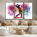 Colorful Golfer Swing Wall Art Canvas Print - Ready to Hang, by MyGreatCanvas | Canvas Wall Art Prints | Photo Prints & Wall Decor