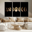 Phases of the Moon Wall Art | Canvas Print for Modern Wall by MyGreatCanvas | Canvas Wall Art Prints | Photo Prints & Wall Decor