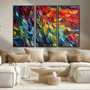 Vibrant Abstract Leaf Wall Art Canvas Print | Bold Colorful by MyGreatCanvas | Canvas Wall Art Prints | Photo Prints & Wall Decor