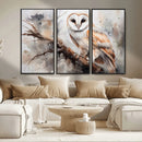 Barn Owl Wall Art | Watercolor Barn Owl Canvas Print | by MyGreatCanvas | Canvas Wall Art Prints | Photo Prints & Wall Decor