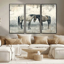 Chines Style Majestic Horses Wall Art | Ready to Hang and