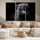Bear Canvas Print | Wildlife Wall Art for Cabin Decor |