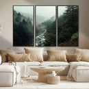Misty Forest Wall Art | Ready to Hang and Framed | Tranquil