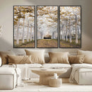 Forest Grove Wall Art | Serene Pathway Canvas Print | Ready
