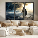 Jesus Walking Water Wall Art – Inspirational Christian