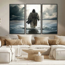 Jesus Walking on Water Wall Art | Canvas Print | Ready to