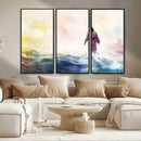Watercolor Jesus Walking on Water Canvas Print, Christian by MyGreatCanvas | Canvas Wall Art Prints | Photo Prints & Wall Decor