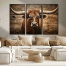 Longhorn Bull Wall Art | Canvas Print | Ready to Hang | by MyGreatCanvas | Canvas Wall Art Prints | Photo Prints & Wall Decor