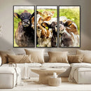 Curious Cows Farmhouse Wall Art | Ready to Hang and Framed