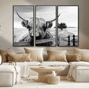 Scottish Highland Cow Wall Art | Rustic Farmhouse Décor |