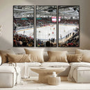 Lausanne Arena Ice Hockey Stadium Wall Art Canvas Print,