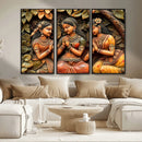 Indian Woman Statue Wall Art Canvas Print